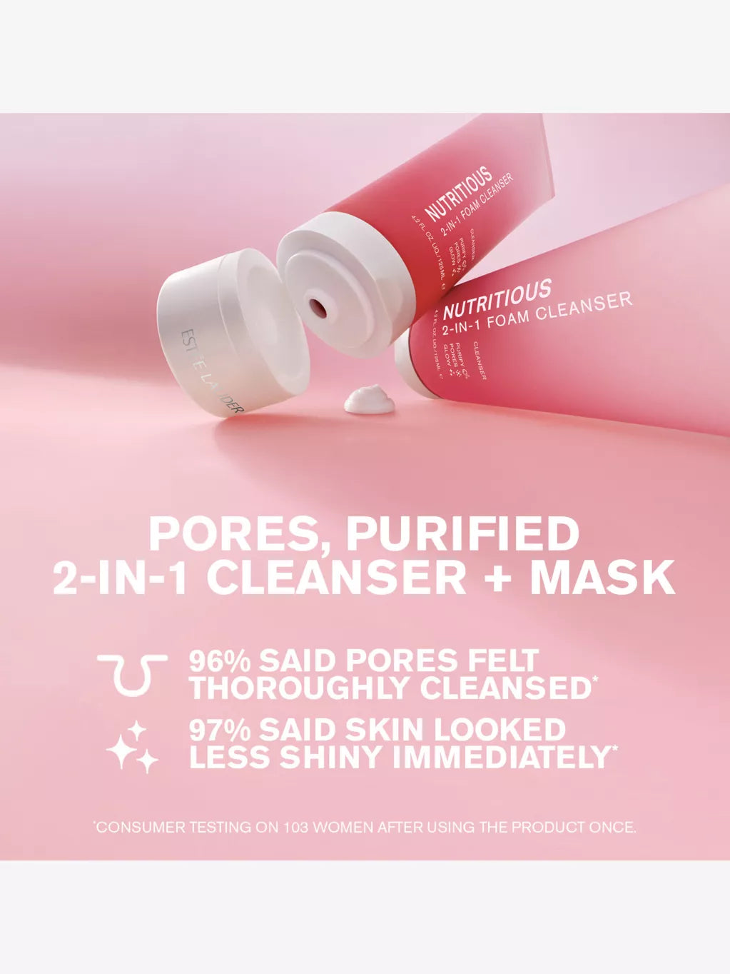 Nutritious 2-in-1 foam cleanser 125ml